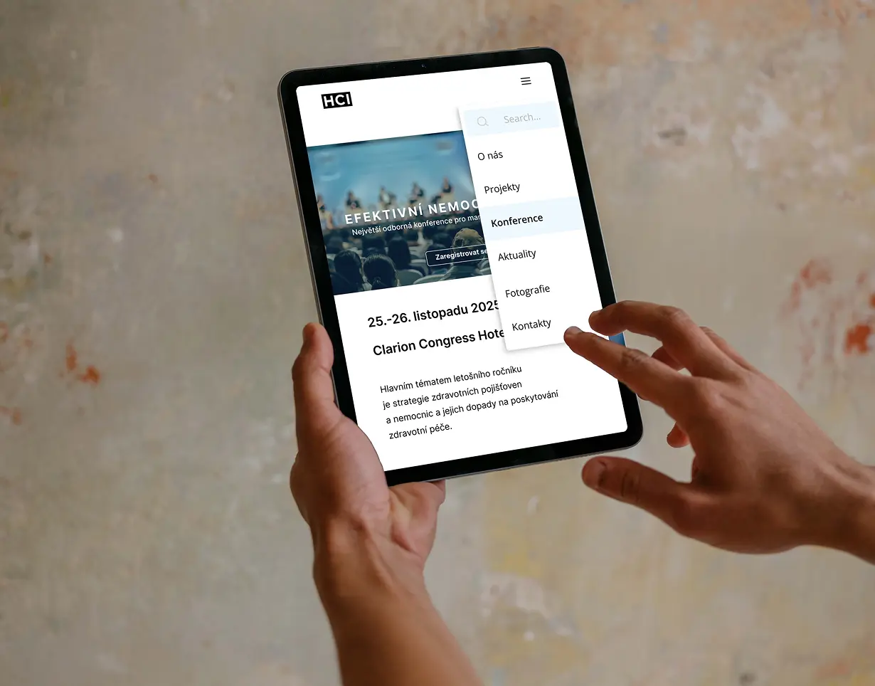 Tablet – program konference